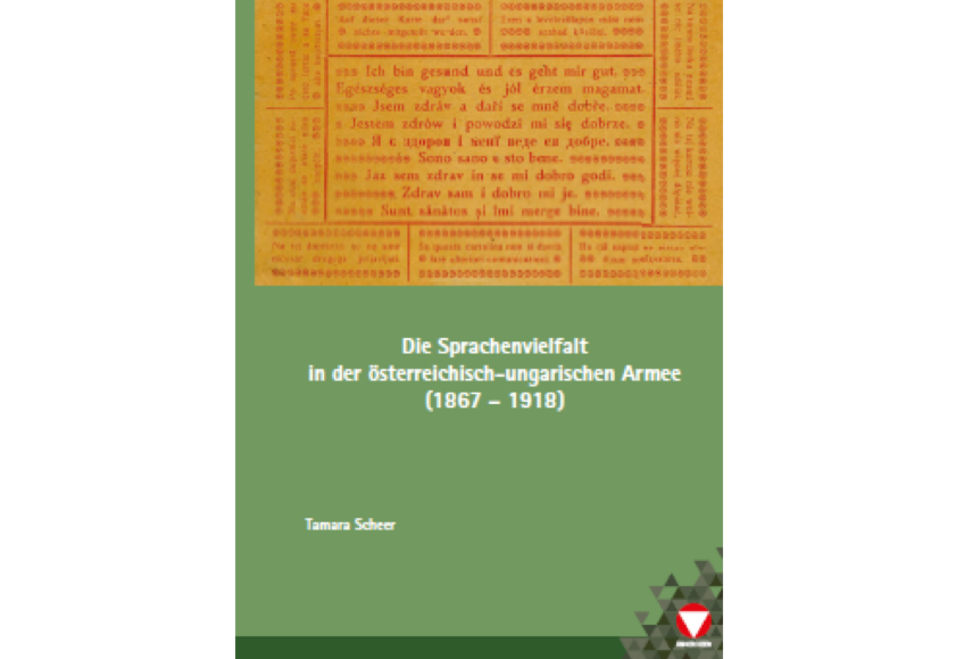 Buchcover "Die Sprachenvielfalt in der k. u. k. Armee (1867-1918)"