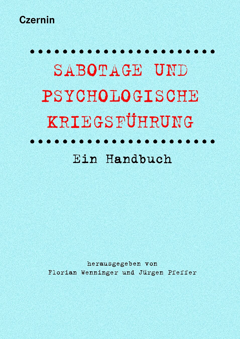 Buchcover von "Sabotage und psychologische Kriegsführung"