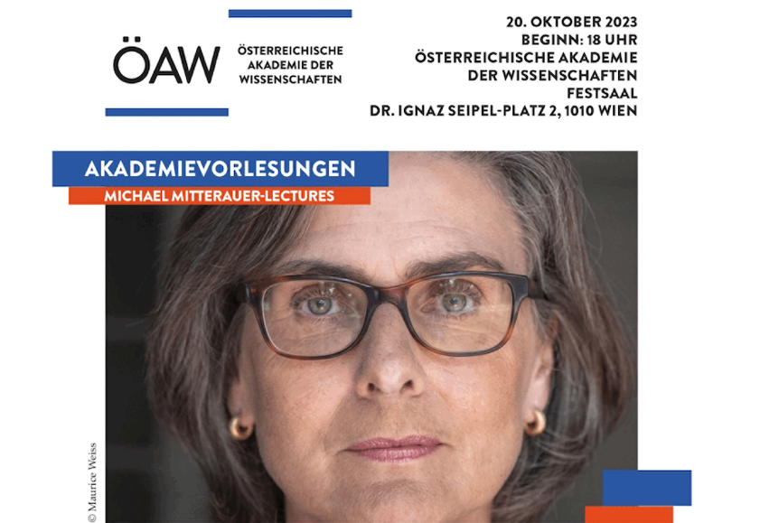 Einladung der ÖAW, Foto von Barbara Stollberg-Rilinger