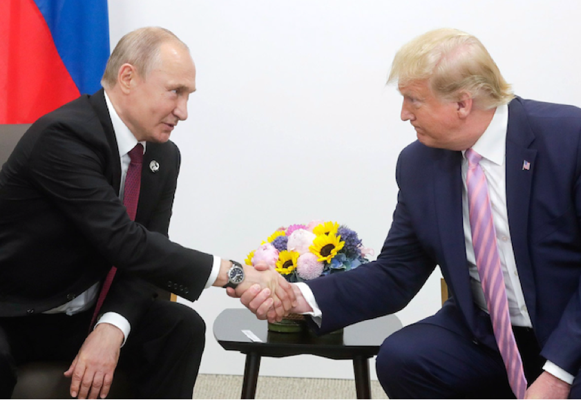 Foto von V. Putin und D. Trump