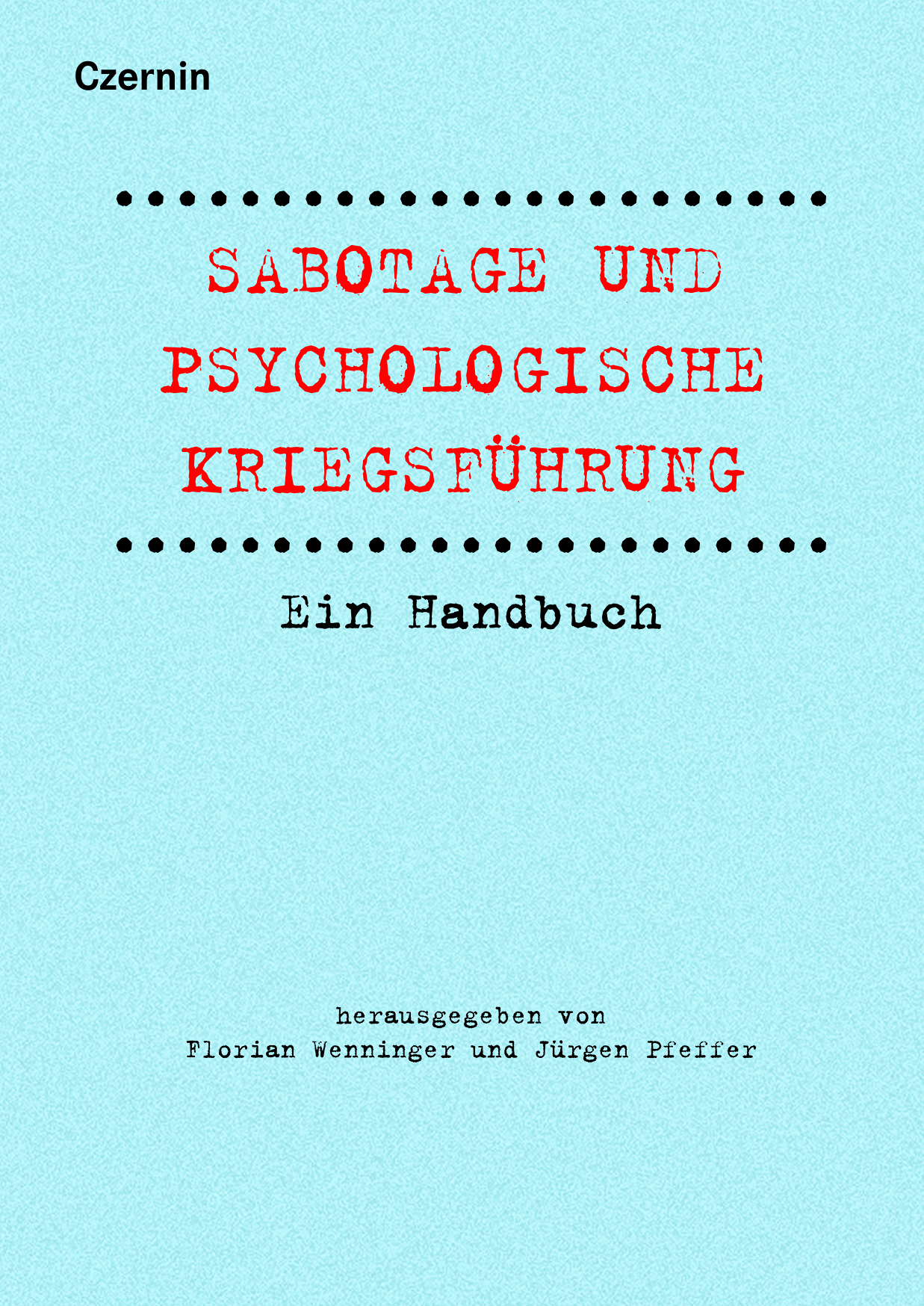Buchcover von "Sabotage und psychologische Kriegsführung"